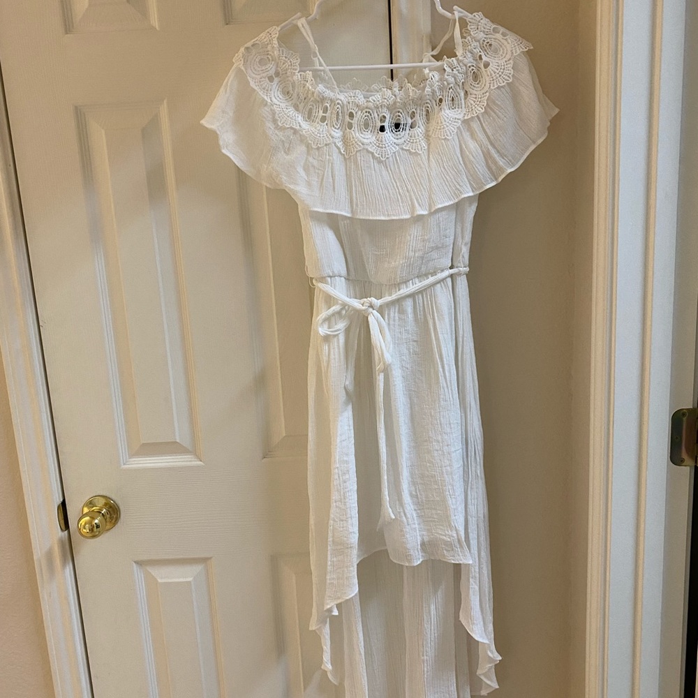 BCX off shoulder high and low dress